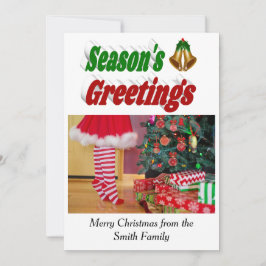 Cartão De Festividades Seasons Saudações Belos Fotografia de Natal