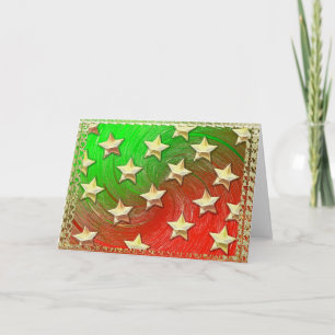 Cartão De Festividades Seeing Holiday Stars greeting/note card