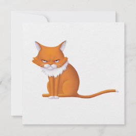 Cartão De Festividades Segunda-feira Manhã Gato Face