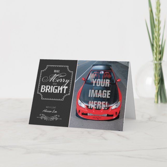 Cartão De Festividades Seja Feliz e Brilhante - Temático do carro STI Sub (Frente)