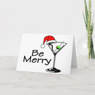 Cartão De Festividades Seja Feliz Natal Martini