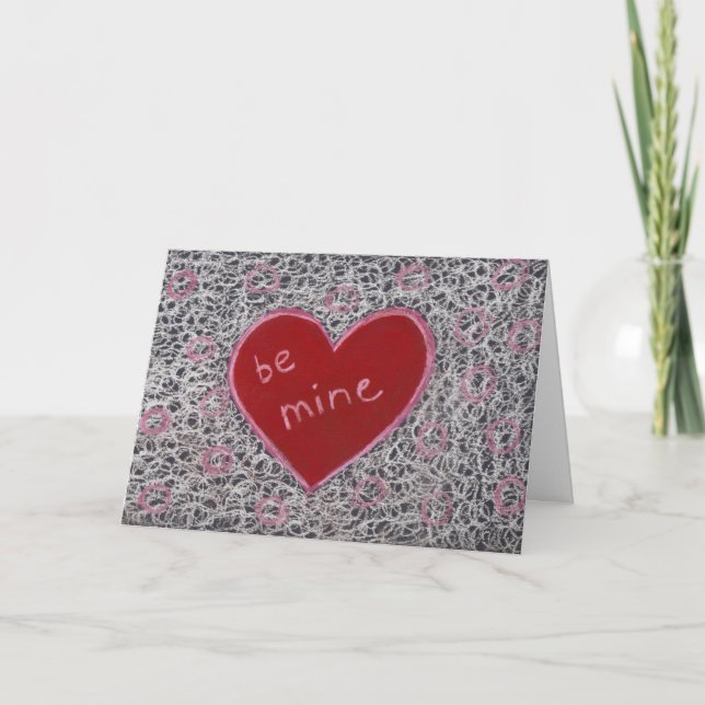 Cartão De Festividades Seja meu Dia de os namorados (Frente)