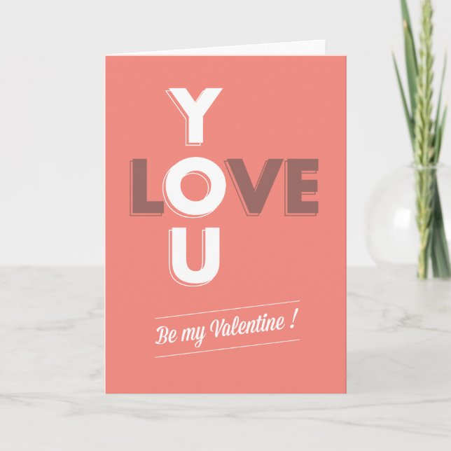 Cartão De Festividades Seja meu Namorados (Frente)