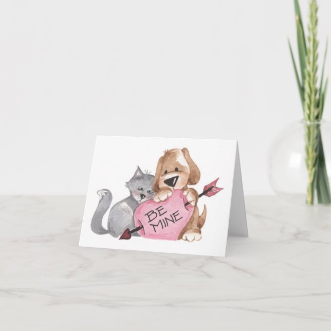 Cartão De Festividades Seja meu - Placa de Namorados (Frente)