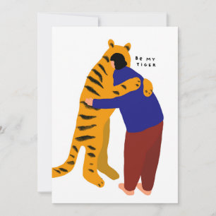 Cartão De Festividades Seja meu tigre