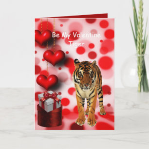 Cartão De Festividades Seja Meu Tigre de São Valentim