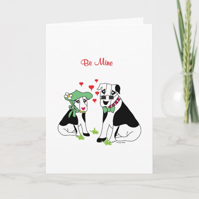 Cartão De Festividades Seja Mim - Cachorros Bonitos Adoram (Frente)