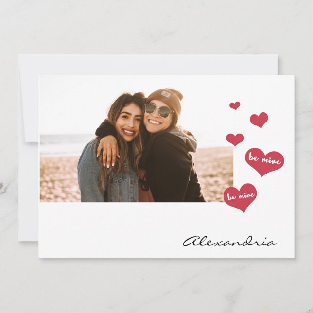 Cartão De Festividades Seja Minha Foto De Namorados, Seja Minha Porta-Voz (Frente)