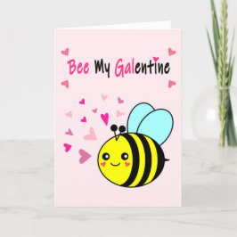 Cartão De Festividades Seja Minha Galentinha Cute Dia dos Namorados