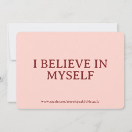 Cartão De Festividades Self-Love, Confidence, Custom Gift for Her