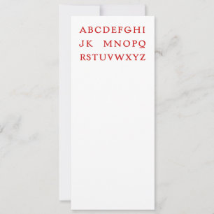 Cartão De Festividades Sem alfabeto "Piada" L (Noel)