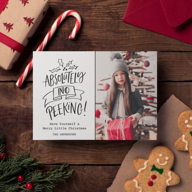 Cartão De Festividades Sem Xadrez de Foto de Natal da Família de Pequim (Criador carregado)