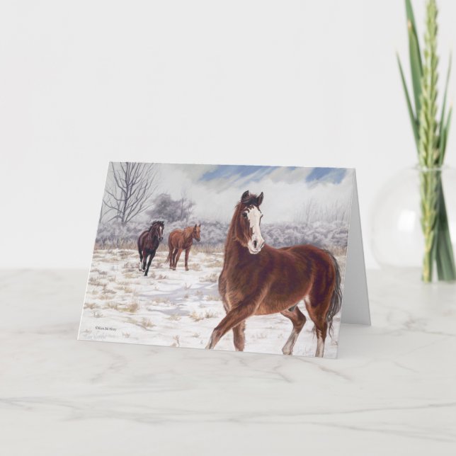 Cartão De Festividades Sempre observador, por Kim McElroy (Frente)