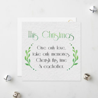 Cartão De Festividades Sentimento Minimalista da Época com Dourados Farto