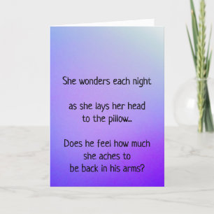 Cartão De Festividades Sentir Sua Falta Todas As Noites