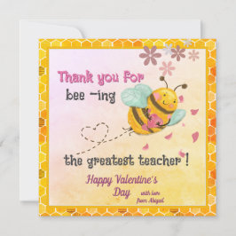 Cartão De Festividades Ser o maior Dia de os namorados de Professores