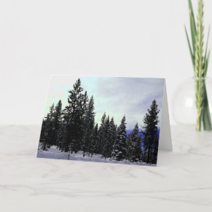 Cartão De Festividades Serra inverno de Nevada