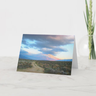 Cartão De Festividades Serra oriental paisagem - o vale de Owen