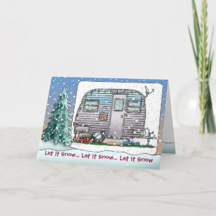 Cartão De Festividades Serro Scotty Camper Trailer Holiday Cards