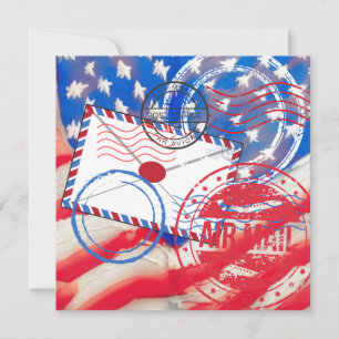 Cartão De Festividades Serviço Postal