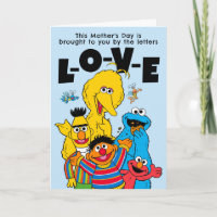 Sesame Street "A-M-O-R" Dia das Mães