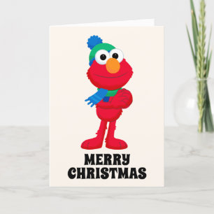 Cartão De Festividades Sesame Street   Inverno Elmo