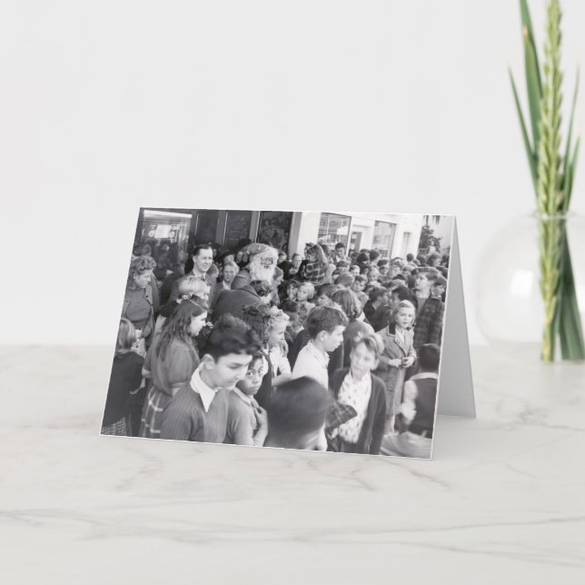 Cartão De Festividades Sessão vespertina do Natal (Frente)