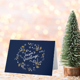 Cartão De Festividades Sessões Saudações Logotipo de Foto Corporativo Per