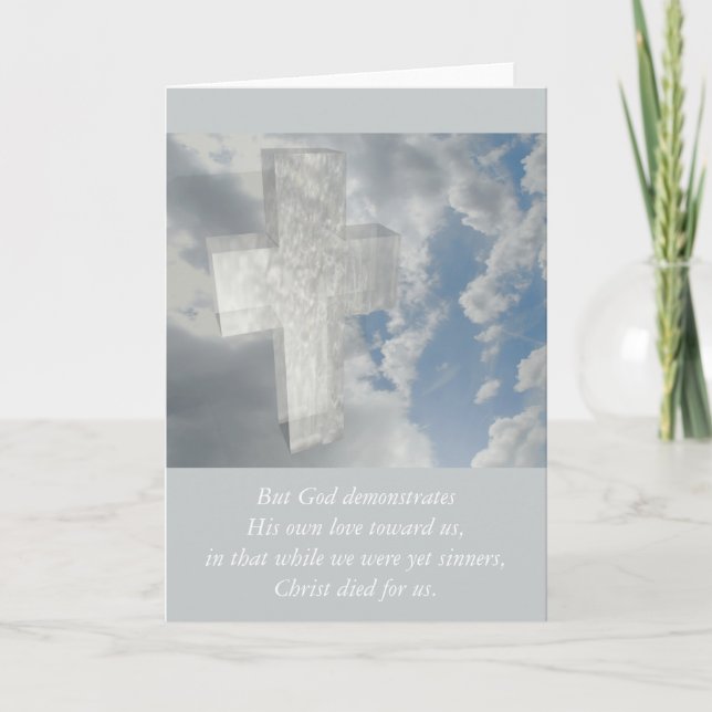 Cartão De Festividades Sexta-feira Santa (Frente)