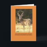 Cartão De Festividades Seymour vai veado<br><div class="desc">O veado com antlers gosta da estrela de David</div>