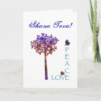 Shana Tova-Peace and Love Apple Tree