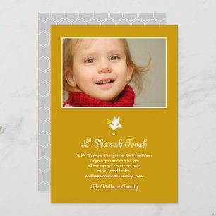 Cartão De Festividades Shana Tova Peace Dove Rosh Hashanah Card