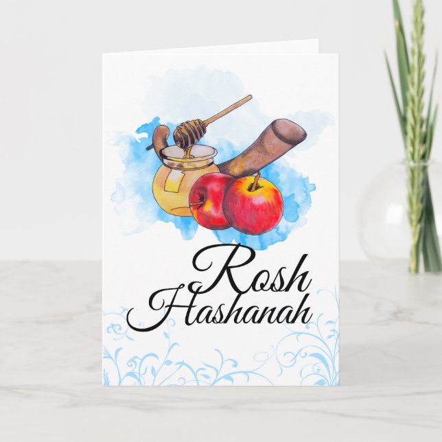 Cartão De Festividades Shana Tova / Rosh Hashanah (Frente)