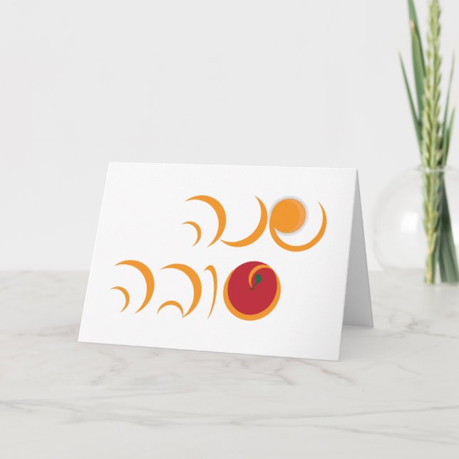 Cartão De Festividades Shanah Tova - Saudação Hebraica de Rosh Hashanah (Frente)