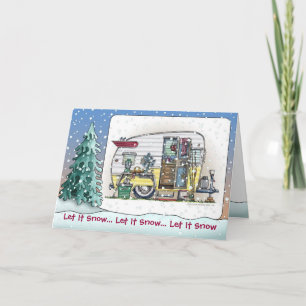 Cartão De Festividades Shasta Camper Trailer Holiday Cards