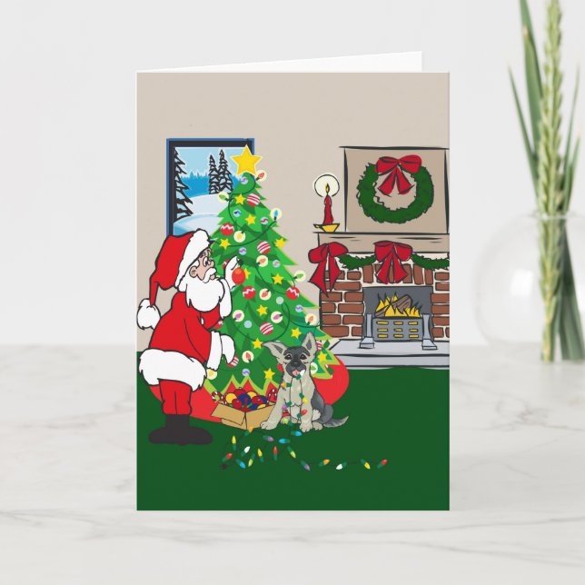 Cartão De Festividades shepard (Frente)