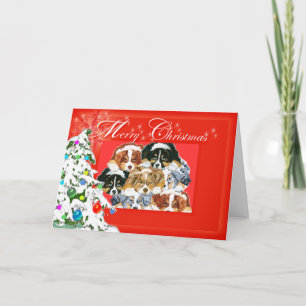 Cartão De Festividades Shepherd australiano Feliz Natal