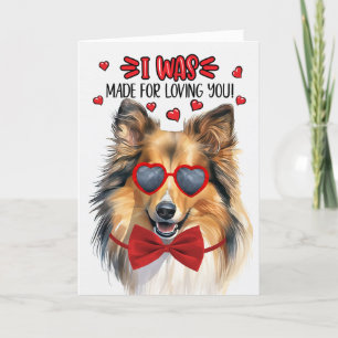 Cartão De Festividades Shetland Sheepdog Dog Te Amando Namorados