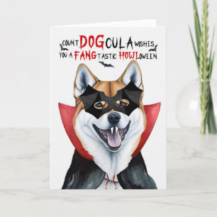 Cartão De Festividades Shiba Inu Dog Engraçado Contagem de Cães DOGula Ha