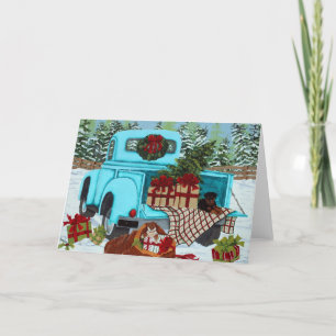 Cartão De Festividades Shiba Inu & Rottweiler Natal