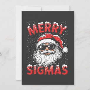 Cartão De Festividades Sigmas Alegres Natal Divertido Gen Alpha Escola de
