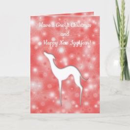 Cartão De Festividades Silhute de Cachorro Italiano Texto divertido em ve