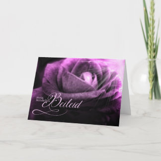 Cartão De Festividades Simpatia alemã Rosa de Lavanda profunda