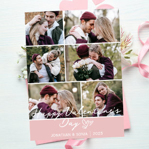 Cartão De Festividades Simples Amor Elegante Dia dos Namorados casal 6 fo