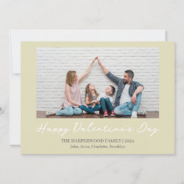 Cartão De Festividades Simples Amor Elegante dia dos namorados foto da Fa