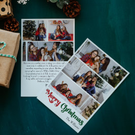 Cartão De Festividades Simples Clássico Feliz Natal Vertical 6 Foto