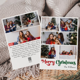 Cartão De Festividades Simples Clássico Feliz Natal Vertical 8 Foto
