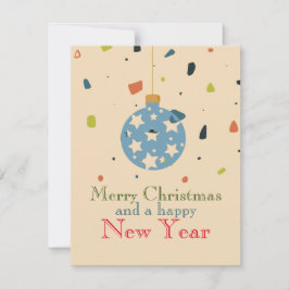 Cartão De Festividades Simples e Minimalista - Natal feliz para as empres