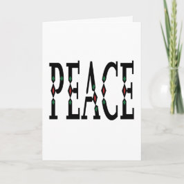 Cartão De Festividades Simples férias minimalistas de Paz