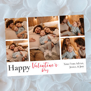 Cartão De Festividades Simples Fotos de casal de amor elegante dia dos na